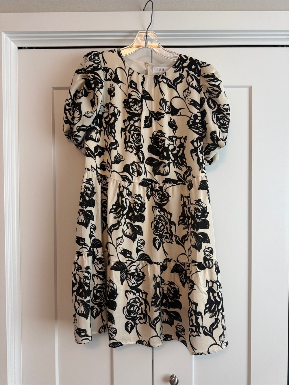 THML Floral Print Puff Sleeve Dress